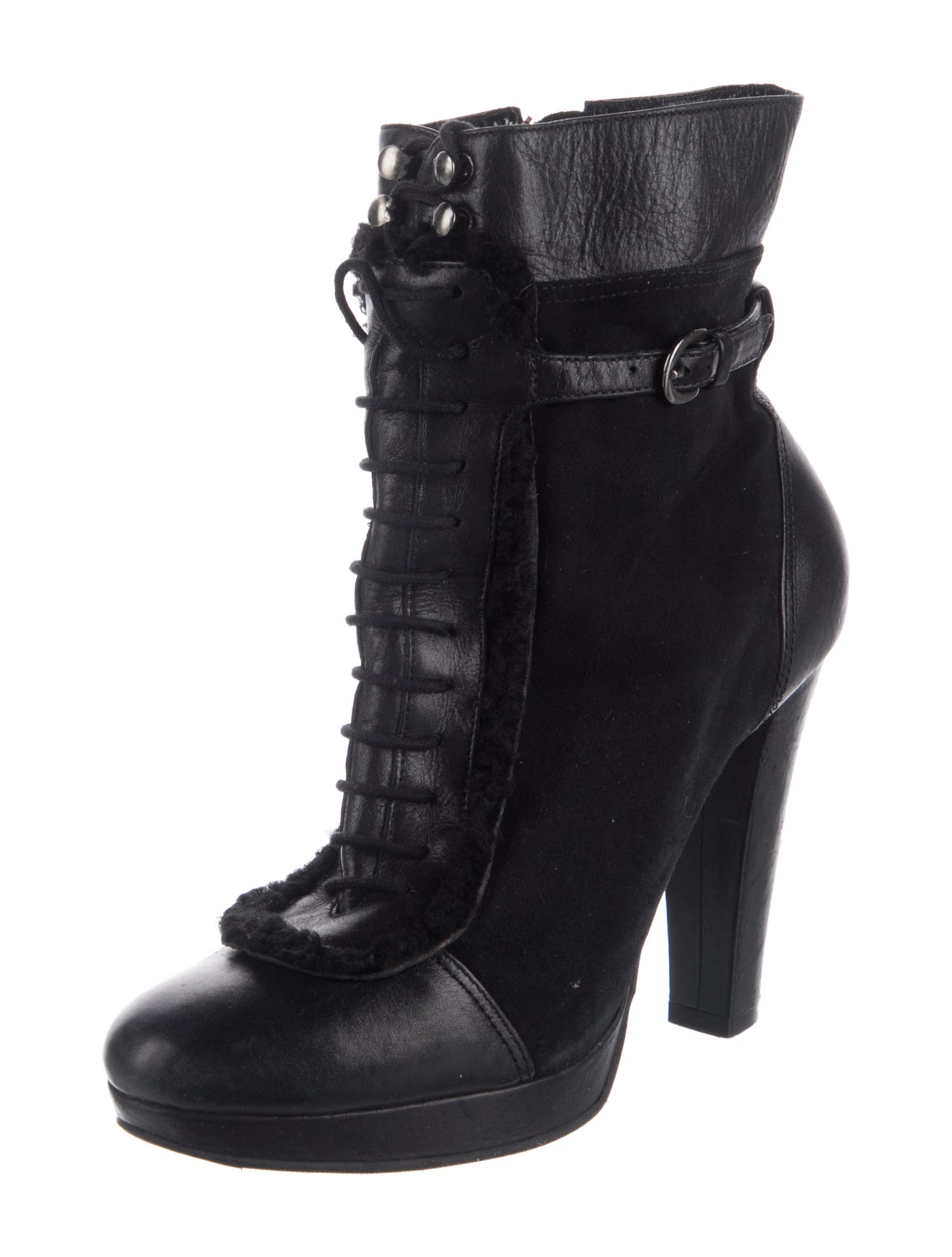 L.K. Bennett Suede Lace-Up Boots