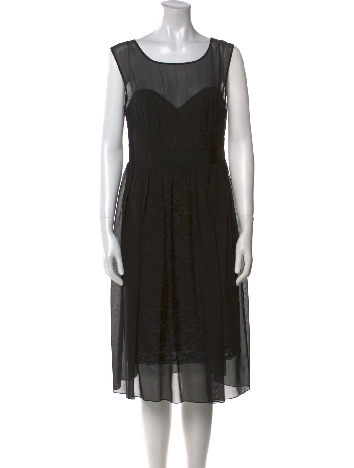 L.K. Bennett Silk Midi Length Dress