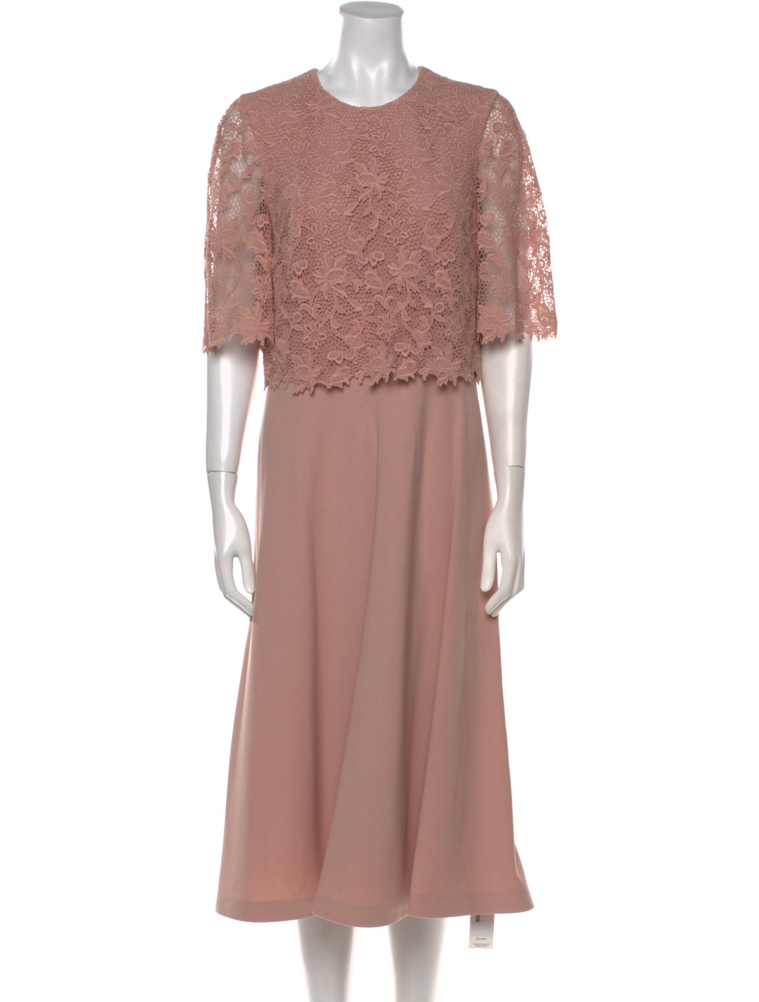 L.K. Bennett Crew Neck Midi Length Dress