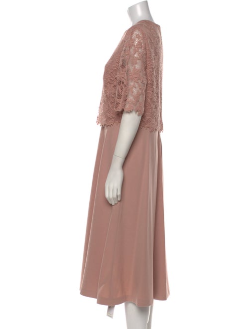 L.K. Bennett Crew Neck Midi Length Dress