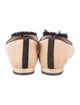 L.K. Bennett Raffia Crystal Embellishments Flats