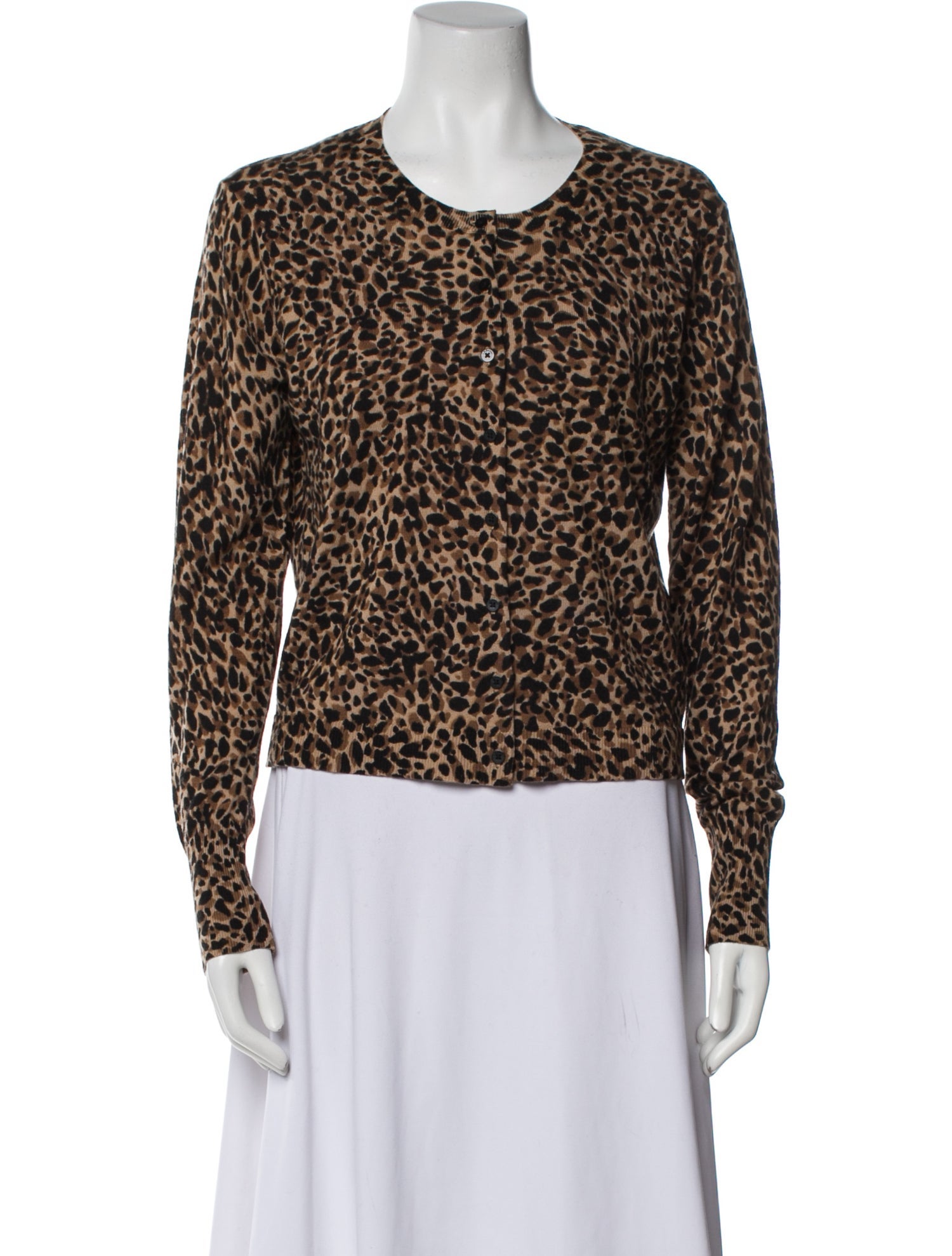 L.K. Bennett Wool Animal Print Sweater w/ Tags