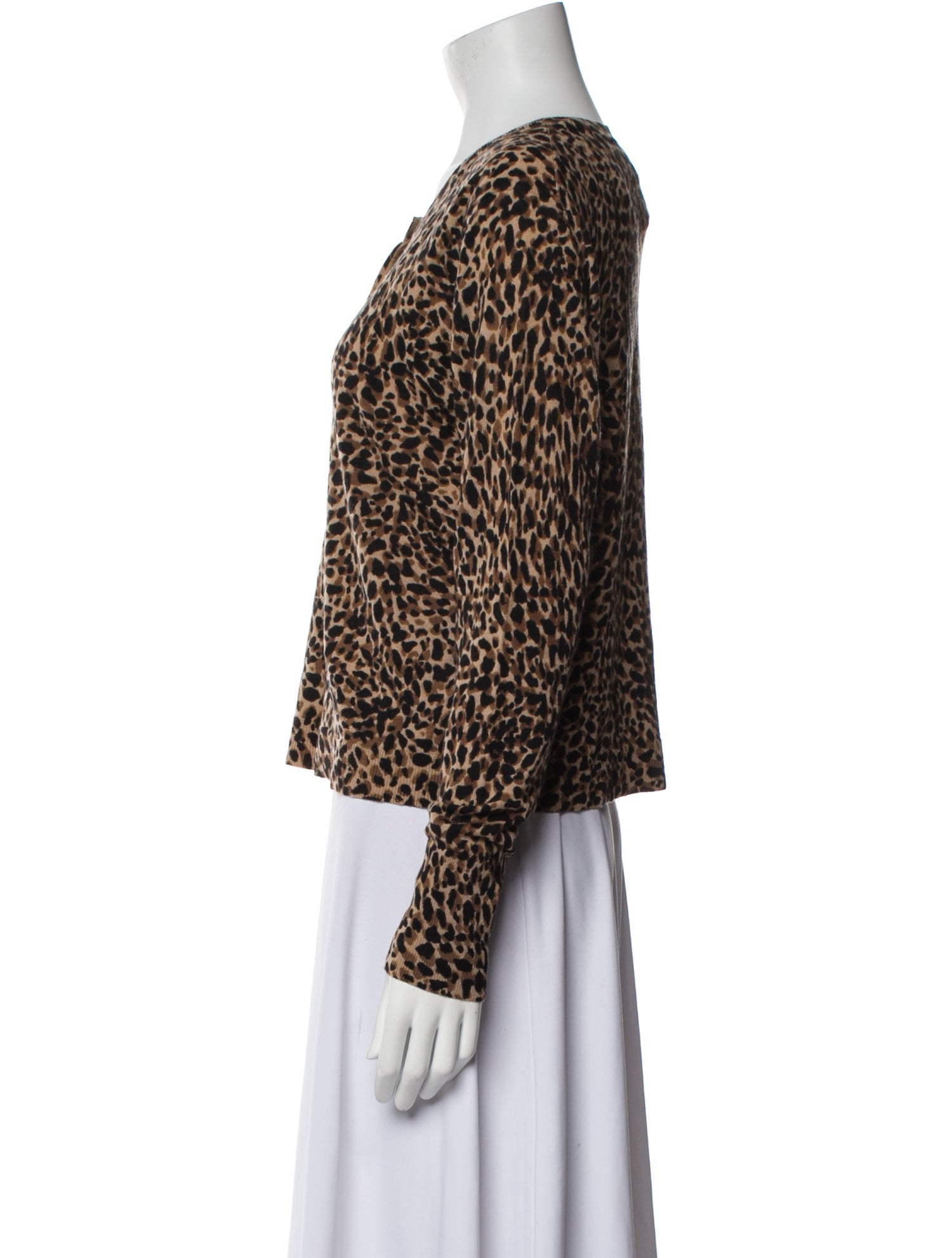 L.K. Bennett Wool Animal Print Sweater w/ Tags