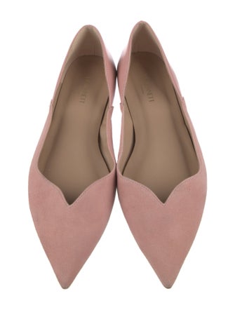 L.K. Bennett Suede D'Orsay Flats