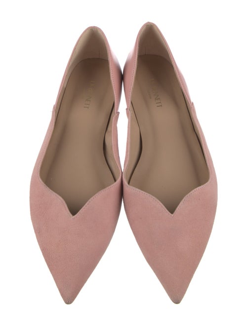 L.K. Bennett Suede D'Orsay Flats