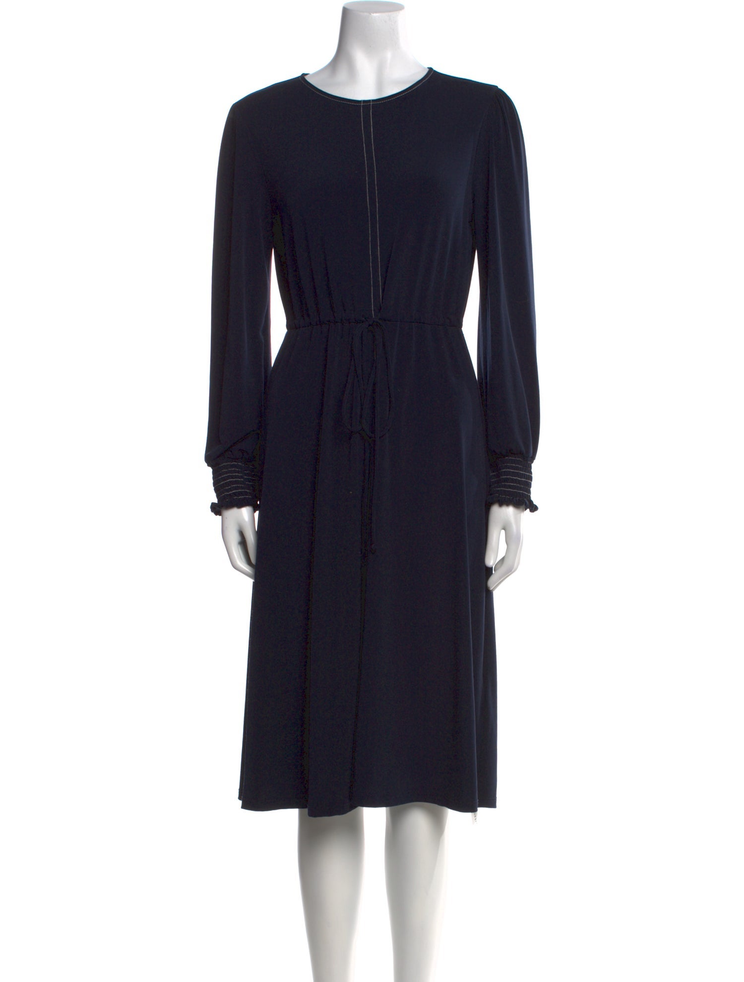 L.K. Bennett Crew Neck Midi Length Dress