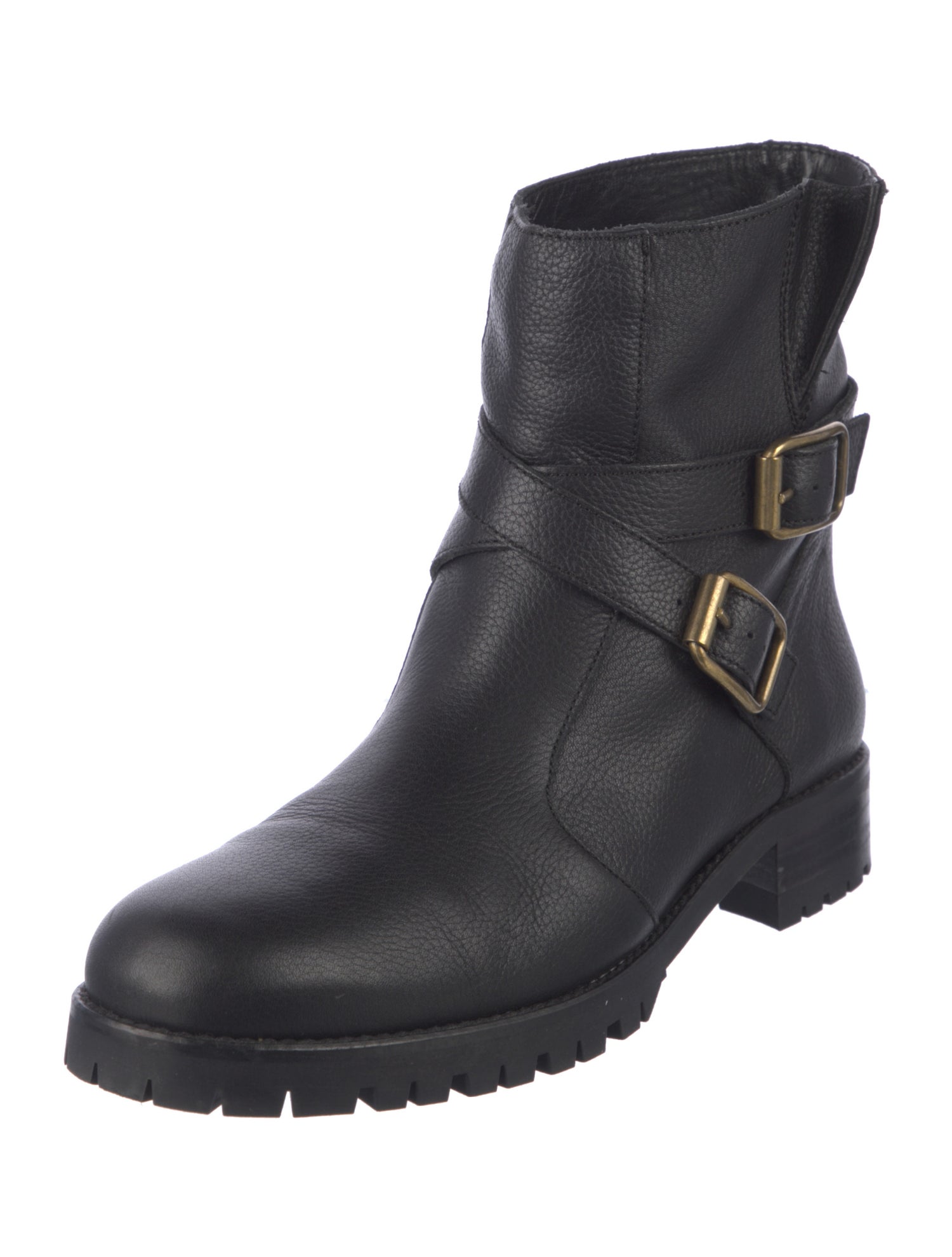 L.K. Bennett Leather Moto Boots