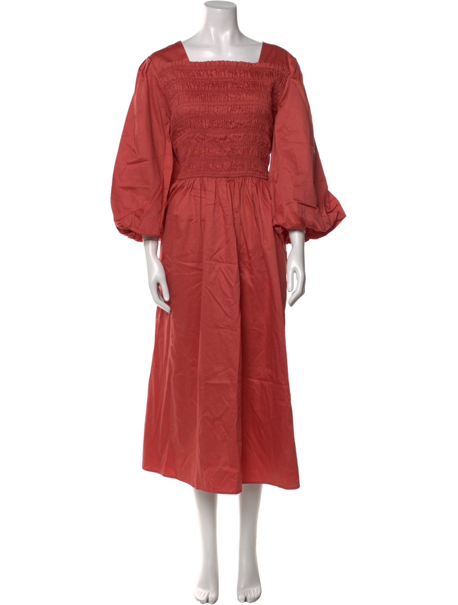 L.K. Bennett Square Neckline Midi Length Dress w/ Tags