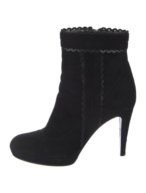 L.K. Bennett Suede Leather Trim Embellishment Boots
