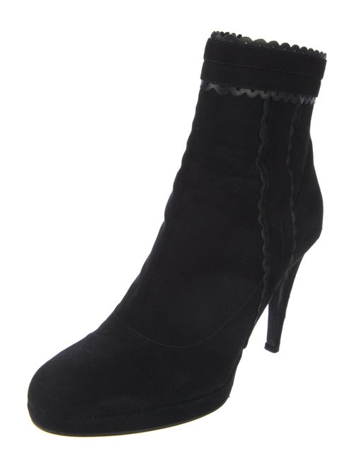 L.K. Bennett Suede Leather Trim Embellishment Boots