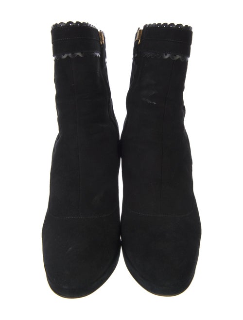 L.K. Bennett Suede Leather Trim Embellishment Boots