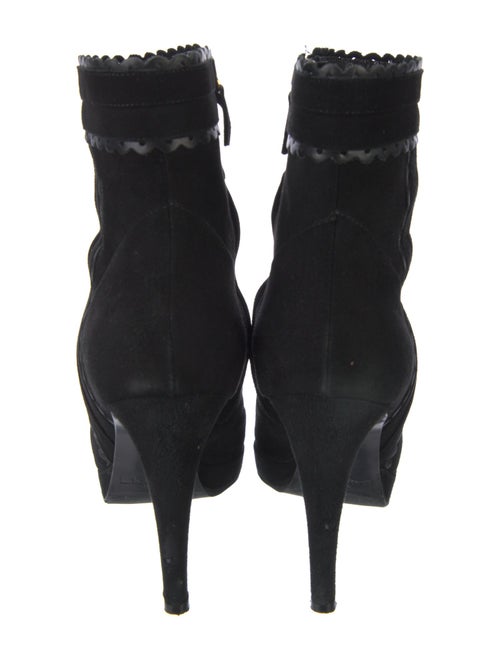 L.K. Bennett Suede Leather Trim Embellishment Boots