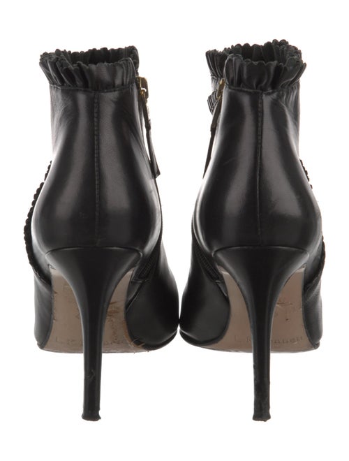 L.K. Bennett Leather Ruffle Embellishment Boots