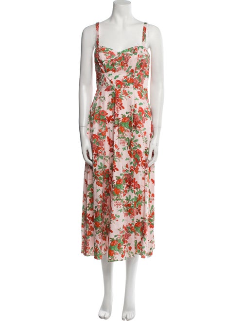 L.K. Bennett Floral Print Long Dress