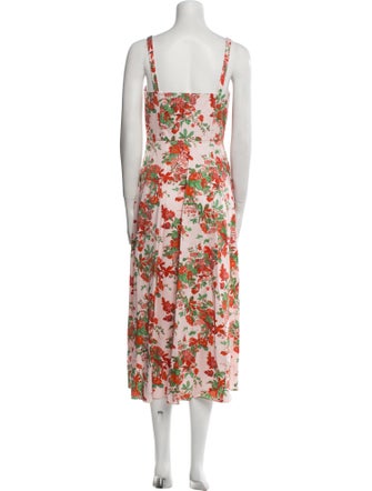 L.K. Bennett Floral Print Long Dress