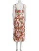 L.K. Bennett Floral Print Long Dress