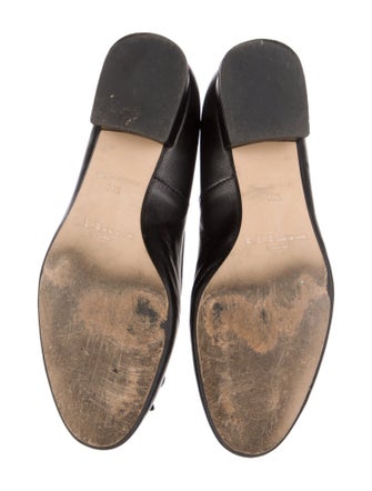 L.K. Bennett Leather Bow Accents Ballet Flats