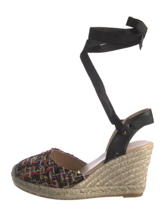 L.K. Bennett Tweed Pattern Slingback Pumps