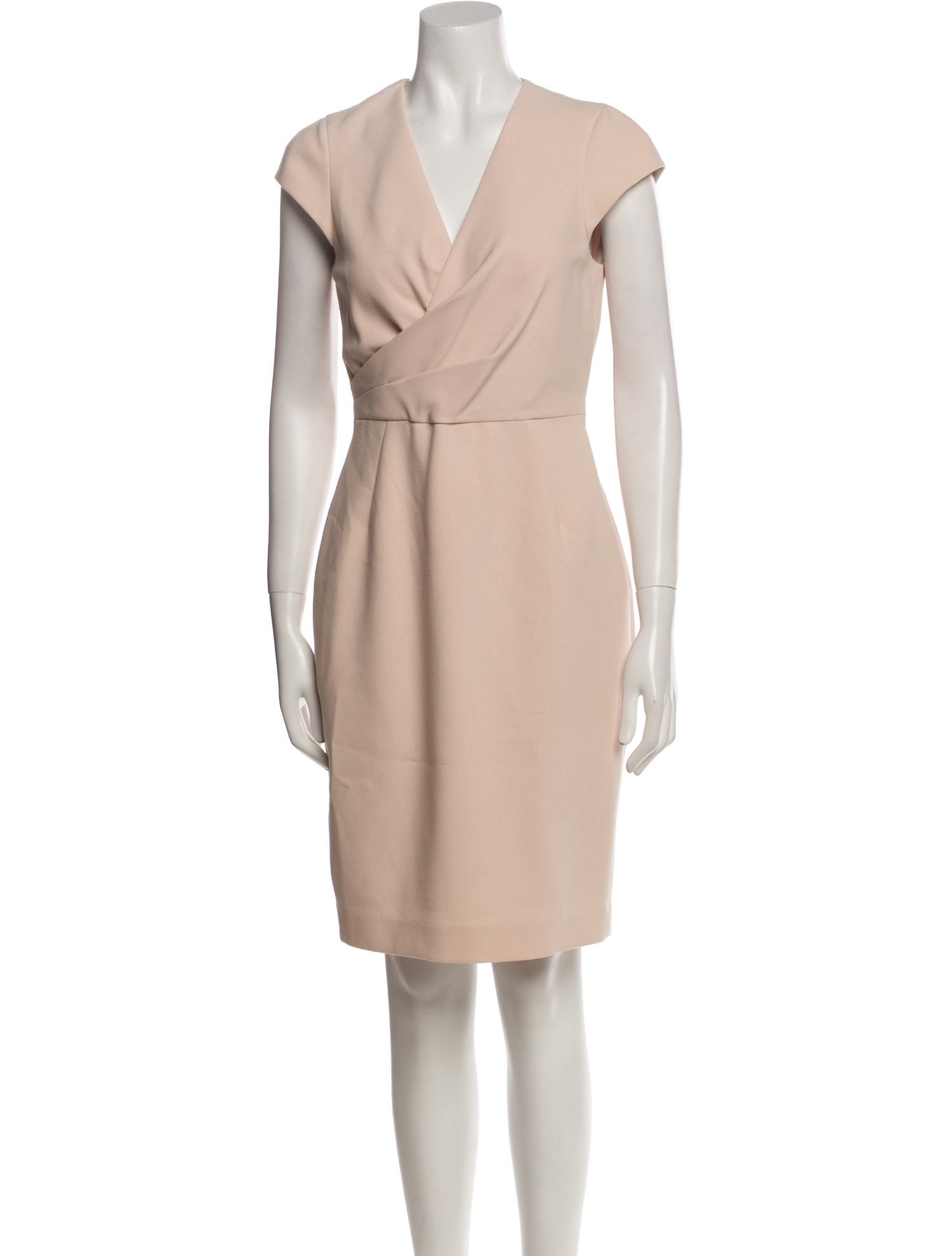 L.K. Bennett V-Neck Knee-Length Dress