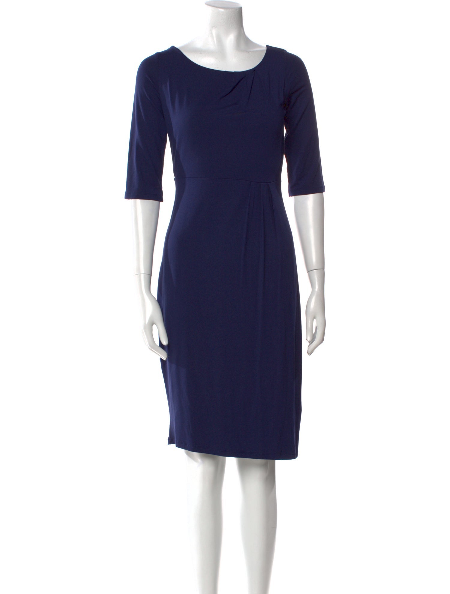 L.K. Bennett Bateau Neckline Knee-Length Dress
