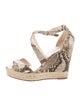 L.K. Bennett Leather Animal Print Espadrilles