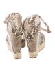 L.K. Bennett Leather Animal Print Espadrilles