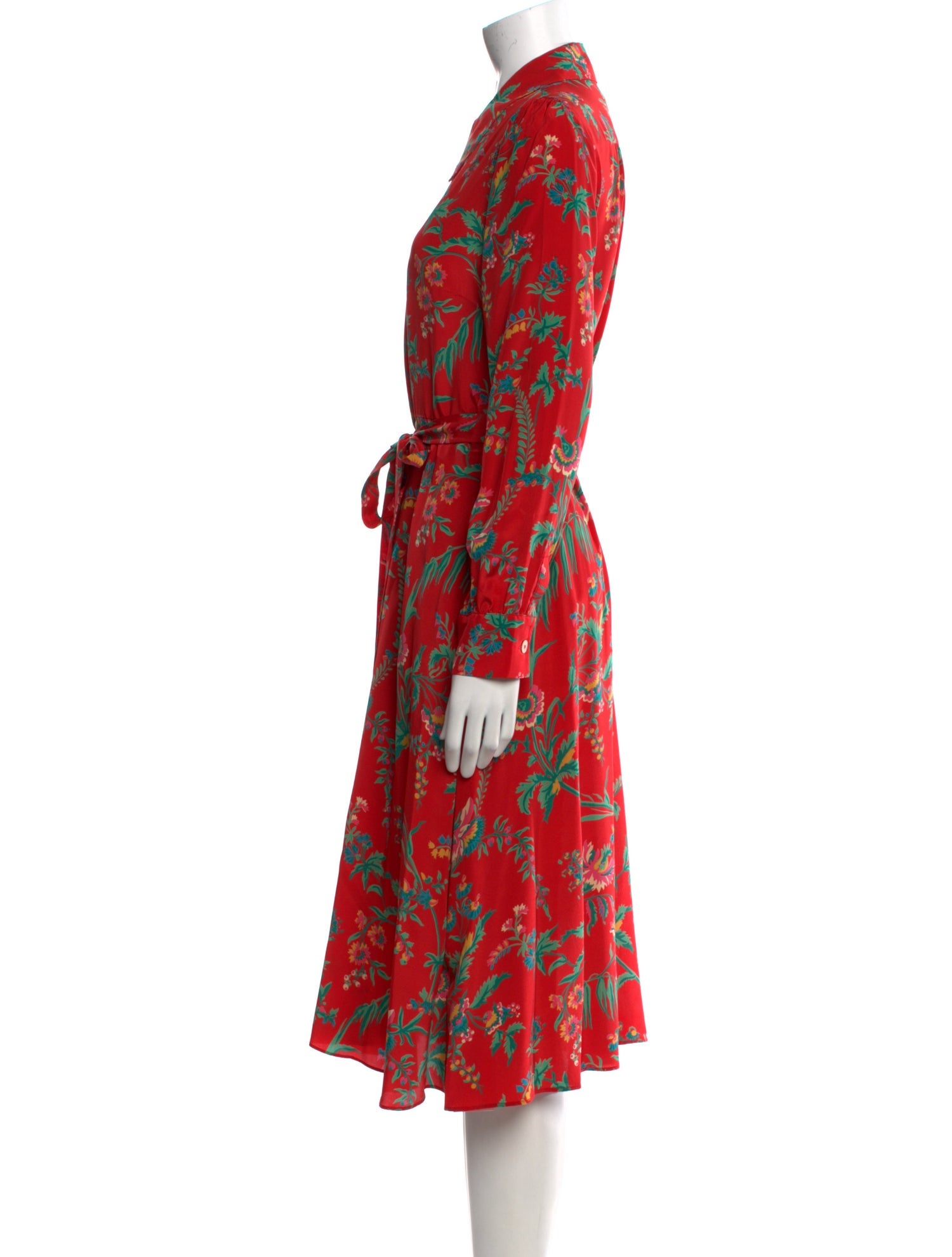 L.K. Bennett Floral Print Midi Length Dress