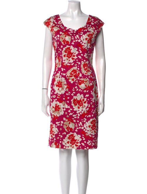 L.K. Bennett Floral Print Knee-Length Dress