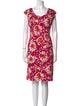 L.K. Bennett Floral Print Knee-Length Dress