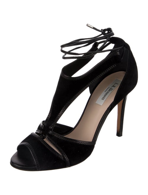L.K. Bennett Suede T-Strap Pumps