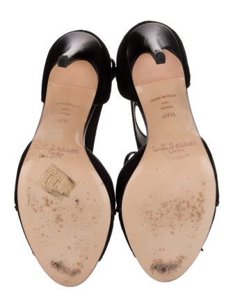 L.K. Bennett Suede T-Strap Pumps