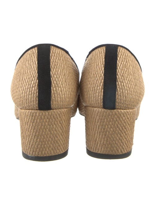 L.K. Bennett Raffia Floral Print Pumps