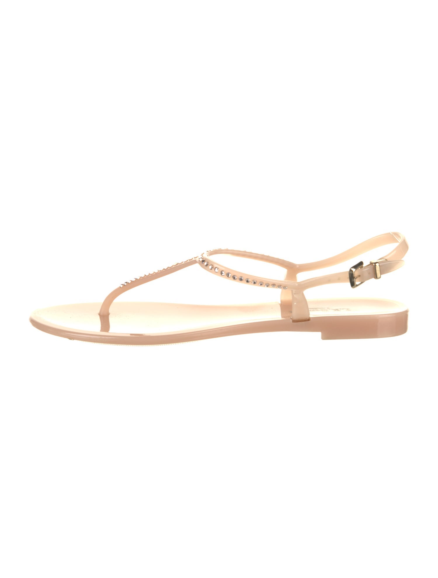 L.K. Bennett Rubber T-Strap Sandals
