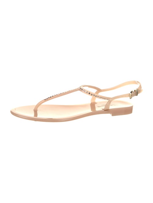 L.K. Bennett Rubber T-Strap Sandals