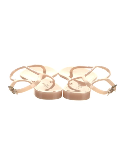 L.K. Bennett Rubber T-Strap Sandals