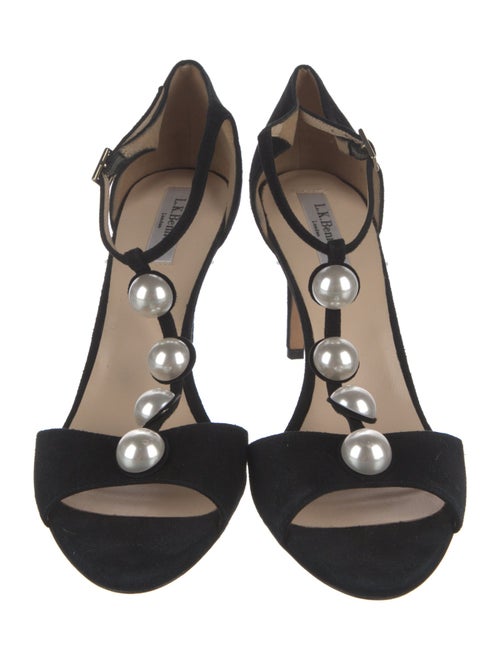 L.K. Bennett Suede T-Strap Pumps