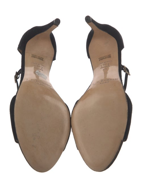 L.K. Bennett Suede T-Strap Pumps