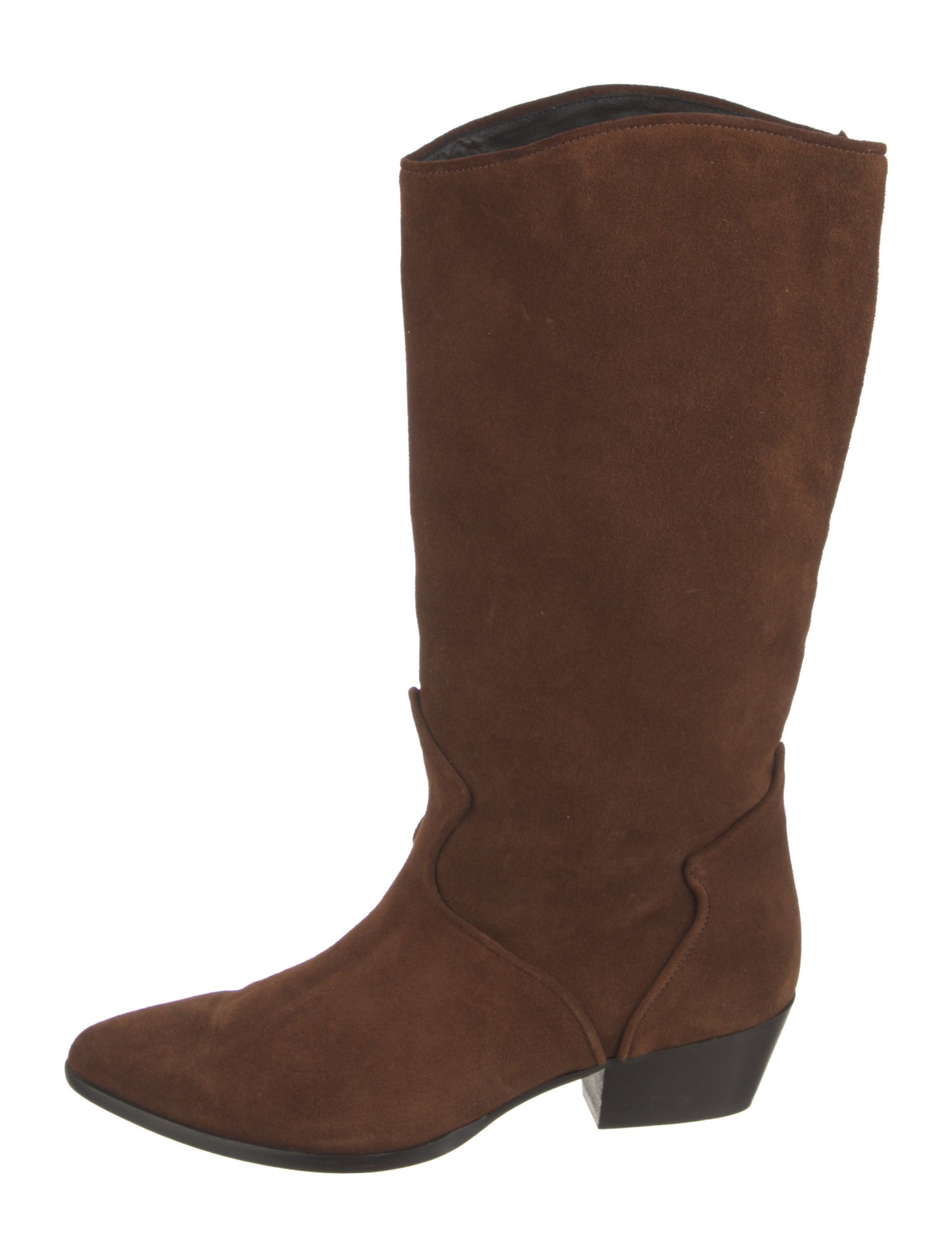 L.K. Bennett Suede Western Boots