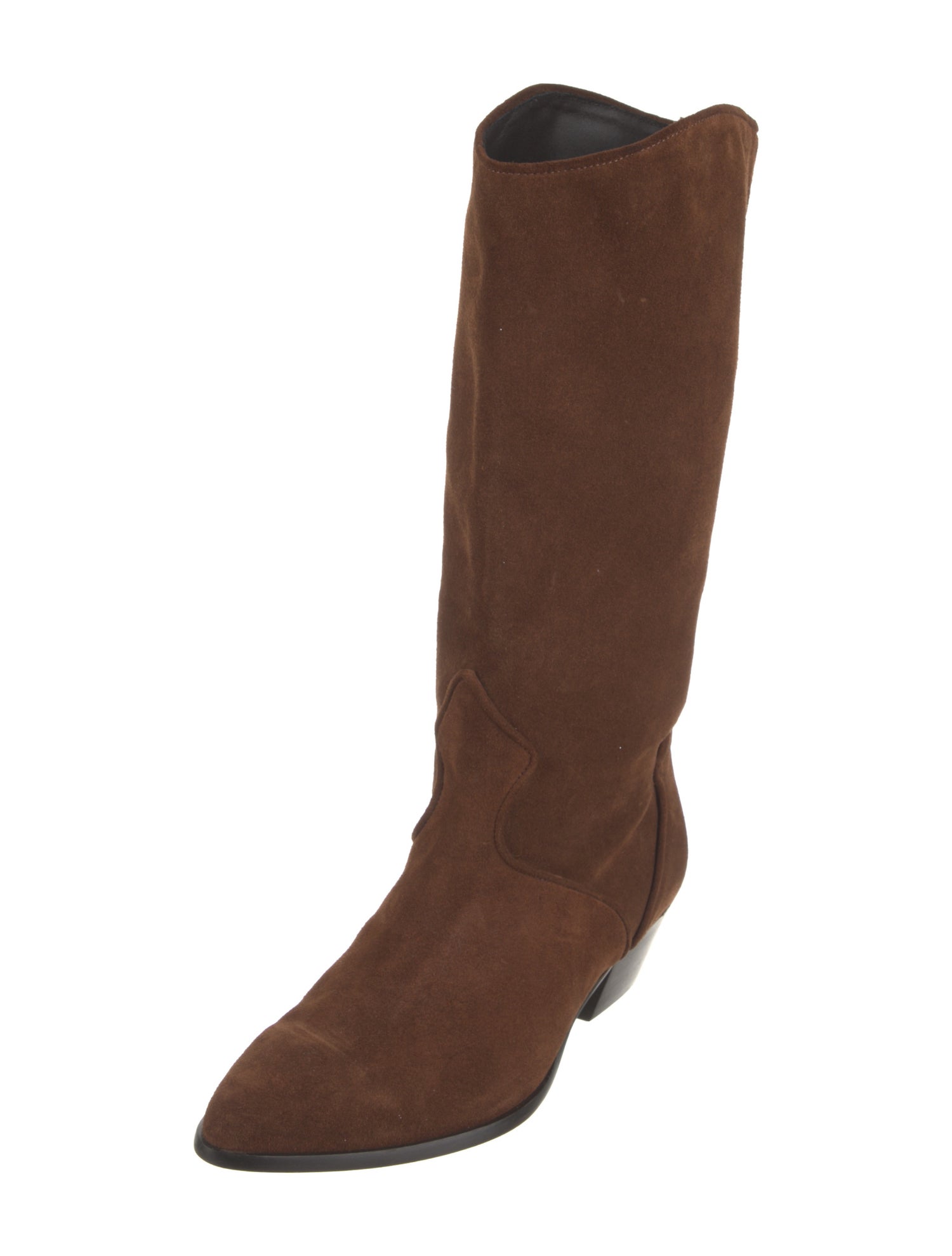 L.K. Bennett Suede Western Boots