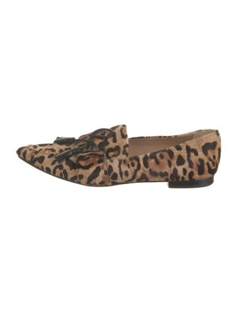 L.K. Bennett Ponyhair Animal Print Loafers