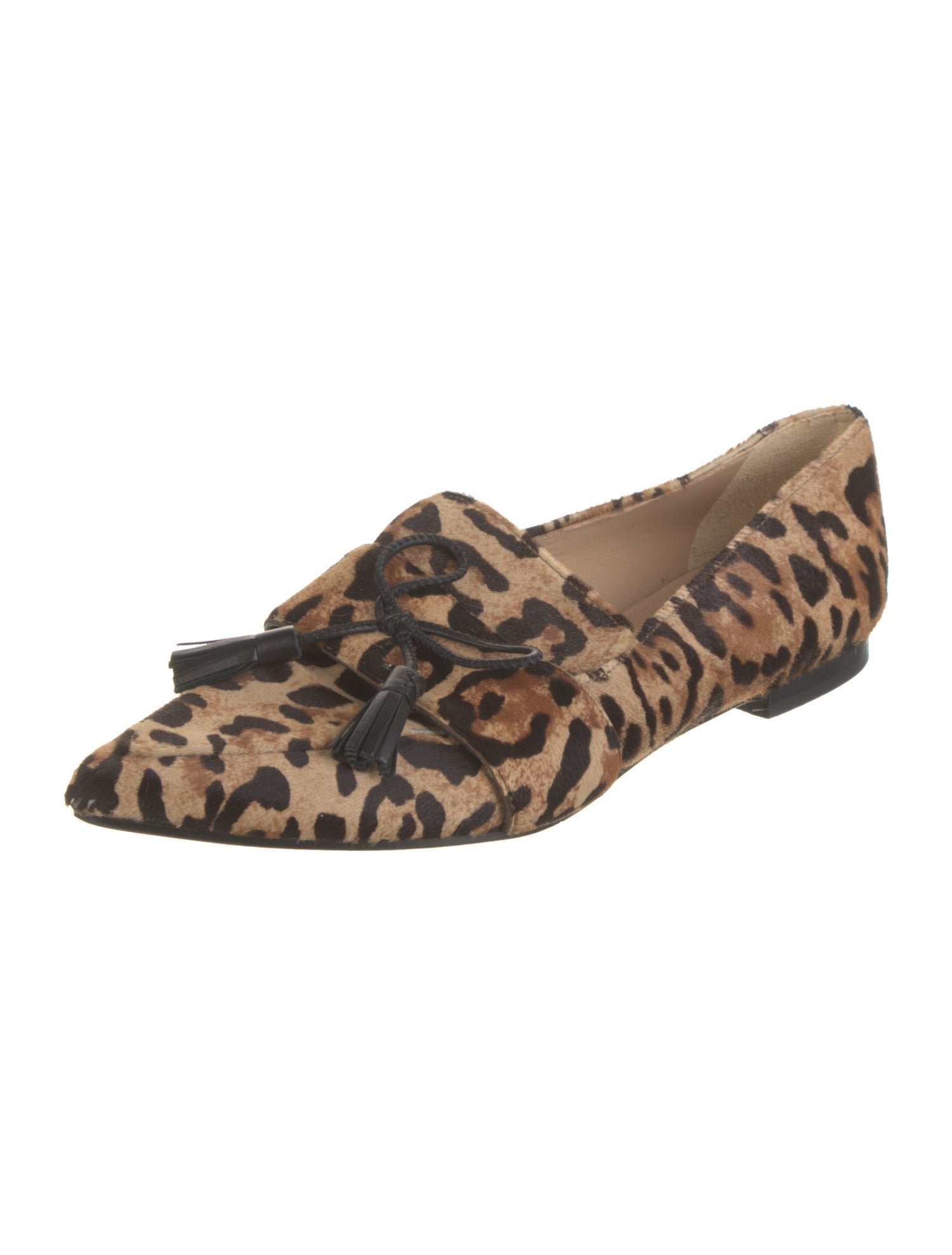 L.K. Bennett Ponyhair Animal Print Loafers
