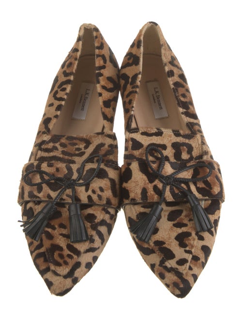 L.K. Bennett Ponyhair Animal Print Loafers