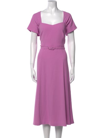 L.K. Bennett Square Neckline Midi Length Dress
