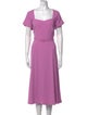 L.K. Bennett Square Neckline Midi Length Dress