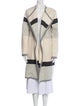 L.K. Bennett Wool Colorblock Pattern Coat