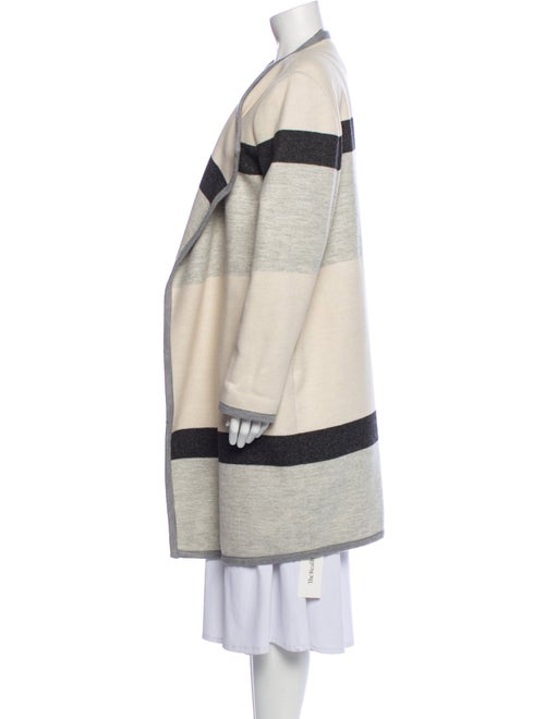 L.K. Bennett Wool Colorblock Pattern Coat