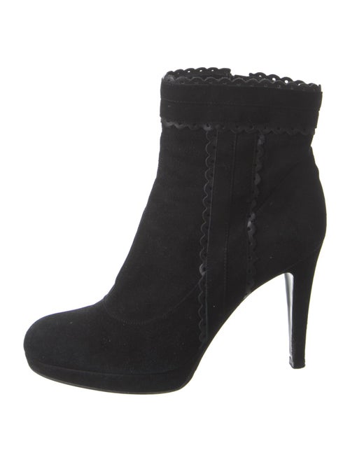 L.K. Bennett Suede Leather Trim Embellishment Boots