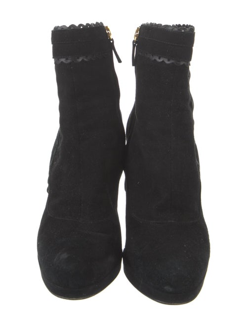 L.K. Bennett Suede Leather Trim Embellishment Boots