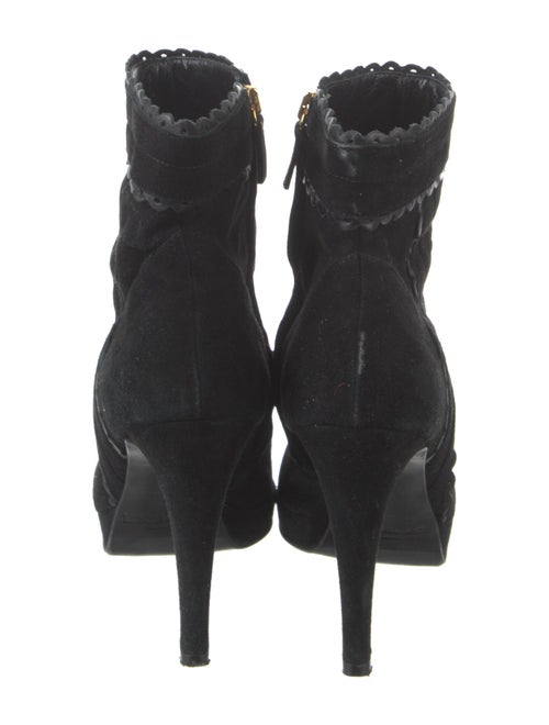 L.K. Bennett Suede Leather Trim Embellishment Boots