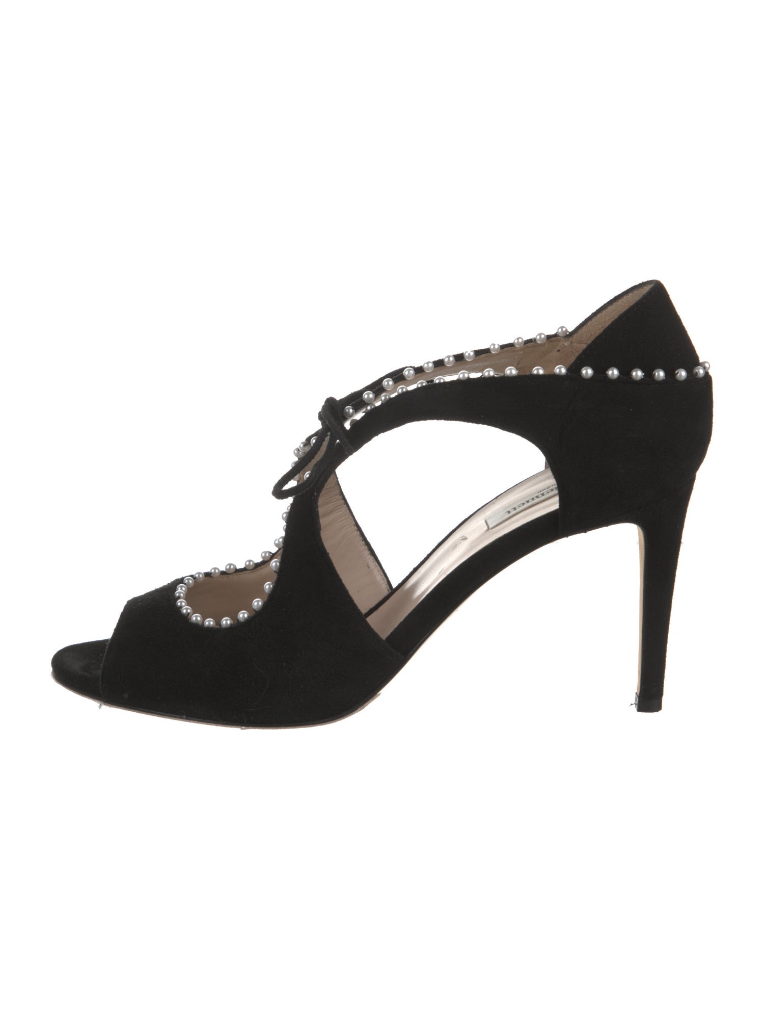 L.K. Bennett Suede Pom-Pom Embellishments Pumps